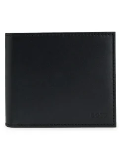 Clearance BOSS Black Randy Signature Logo Billfold Wallet