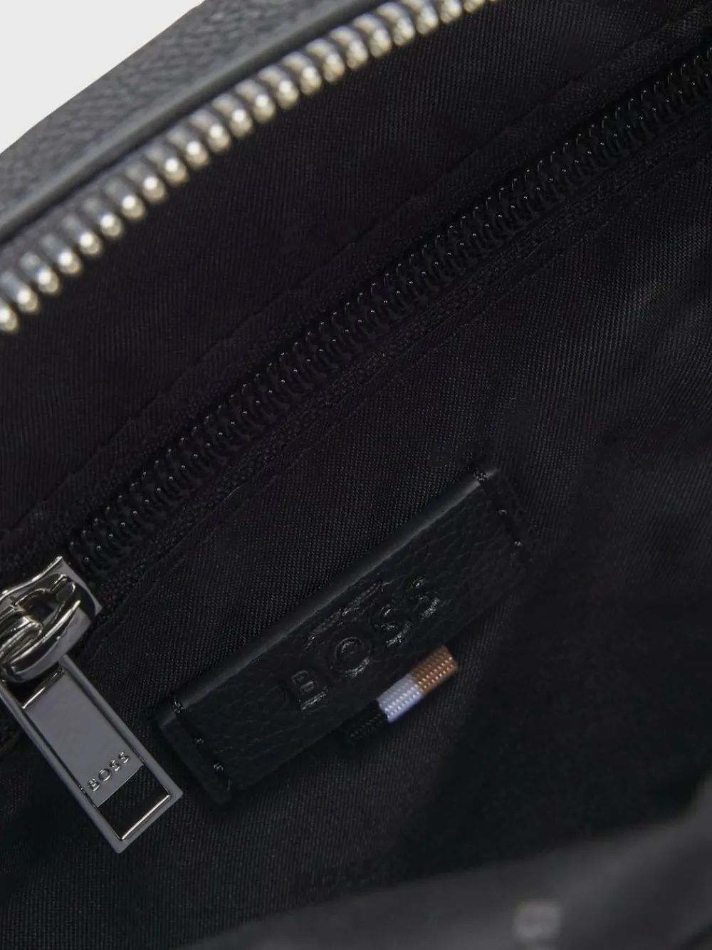 BOSS Black Ray Logo Zip Bag^ Bags