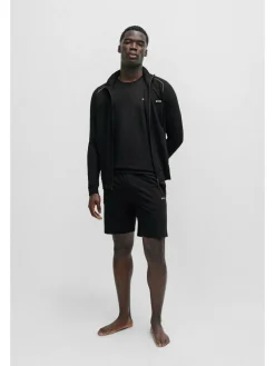 Outlet BOSS Black Regular-Fit Logo Stretch Shorts