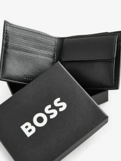 BOSS Black Signature Logo Ray Billfold Wallet^ Wallets