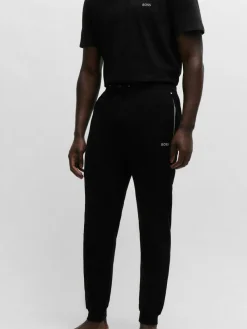 Discount BOSS Black Stretch Cotton Tracksuit Bottoms