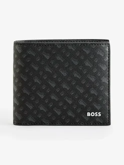 BOSS Black Zair Signature Logo Billfold Wallet^ Wallets