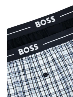 Outlet BOSS Blue 100% Cotton Lounge Jersey Shorts 2 Pack