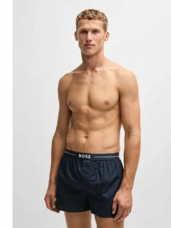 Outlet BOSS Blue 100% Cotton Lounge Jersey Shorts 2 Pack