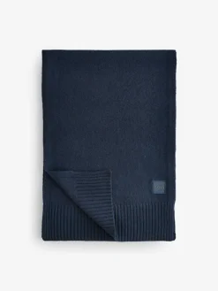 Online BOSS Akaio Logo Scarf Blue