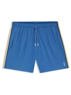 Online BOSS Iconic Side Stripe Logo Swim Shorts Blue