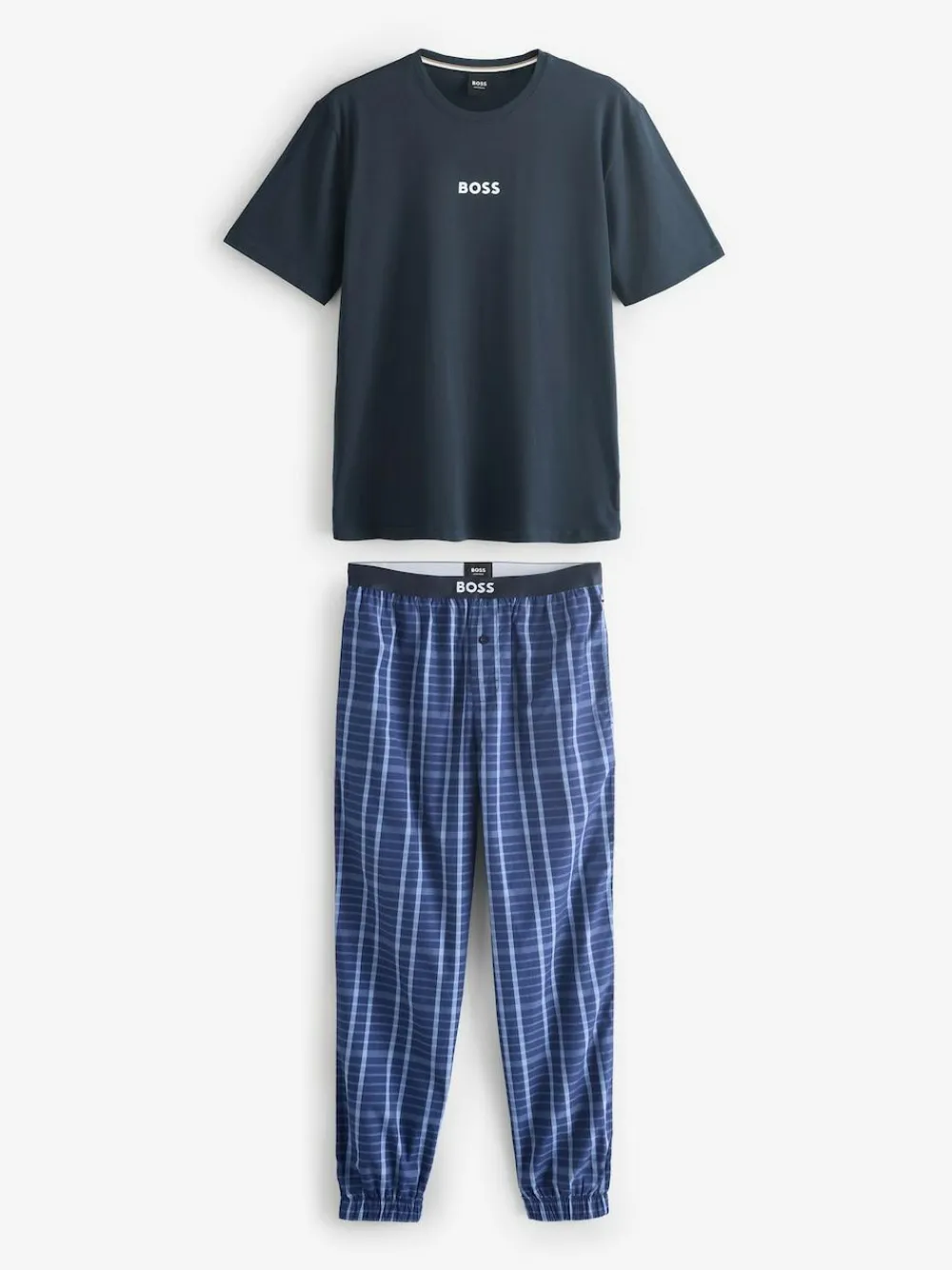 BOSS Blue Regular-Fit Logo Pyjamas Set^ Pyjamas