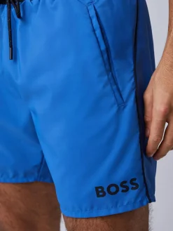 BOSS Blue Starfish Quick Dry Swim Shorts^ Swimwear
