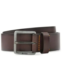 Sale BOSS Baxton Leather Belt Brown