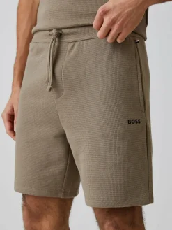 BOSS Brown Waffle Shorts^ Shorts