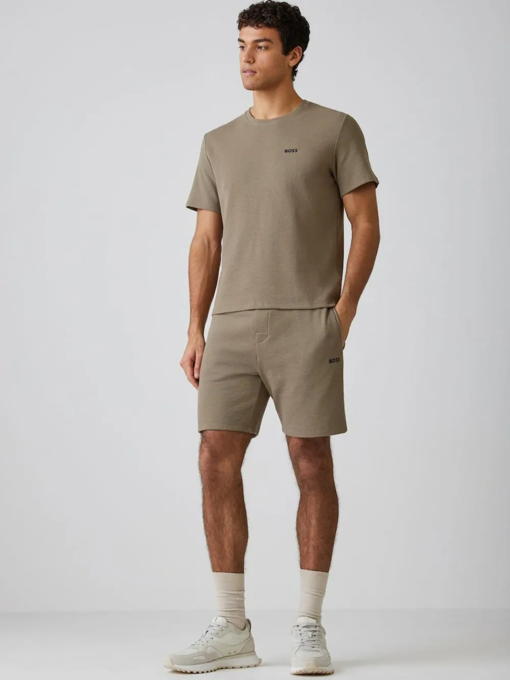 BOSS Brown Waffle Shorts^ Shorts