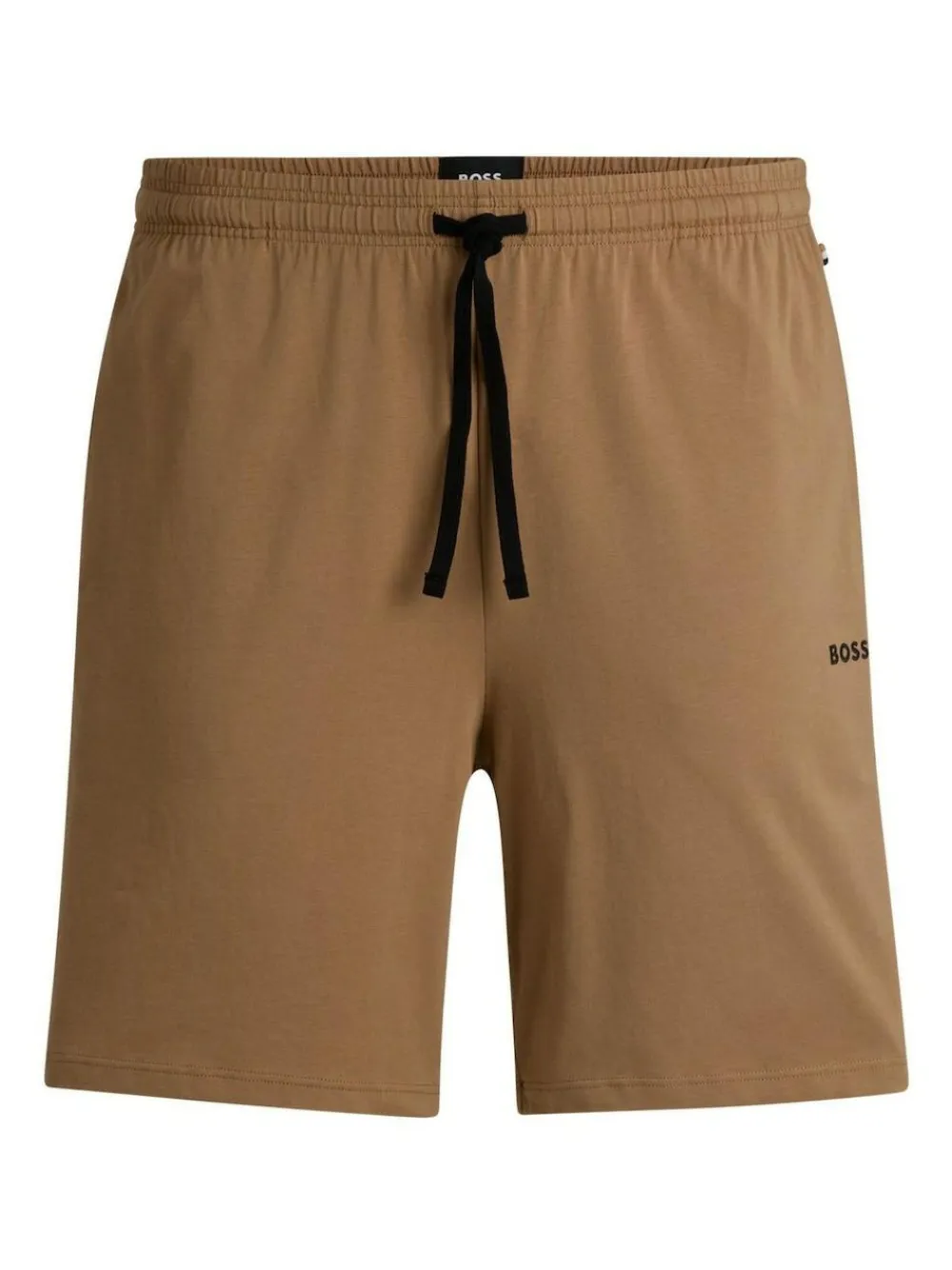 Discount BOSS Cream Regular-Fit Logo Stretch Shorts