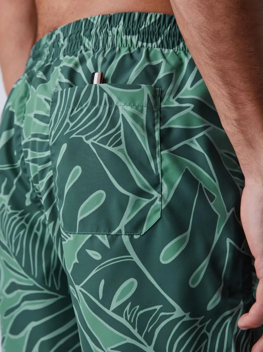 Best BOSS Piranha Printed Swim Shorts Green