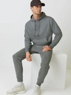 Sale BOSS Logo Hooded Tracksuit Grey