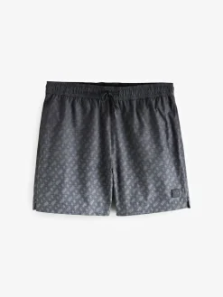 Online BOSS Grey Vale Logo Swim Shorts