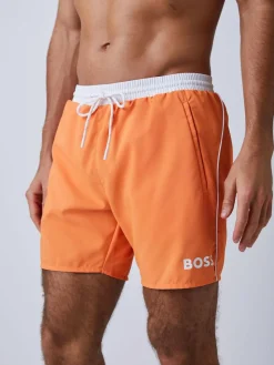 New BOSS Orange Starfish Quick Dry Swim Shorts