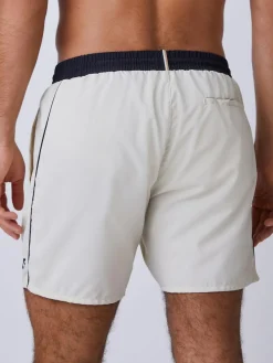 Hot BOSS White Starfish Quick Dry Swim Shorts