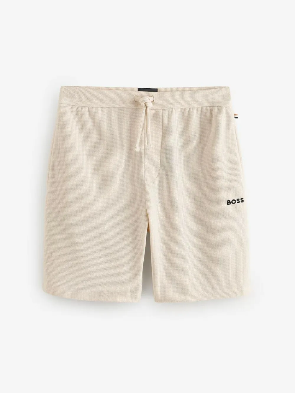 Hot BOSS White Waffle Shorts