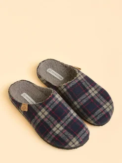 Online Brakeburn Blue Swanage Slippers