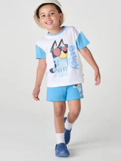 New Brand Threads Bluey 100% Cotton Short Top and Short Set