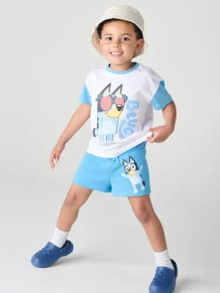 New Brand Threads Bluey 100% Cotton Short Top and Short Set