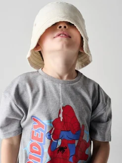 Brand Threads Grey & Red Spidey and His Amazing Friends 100% Cotton Top and Short Set^ Shorts