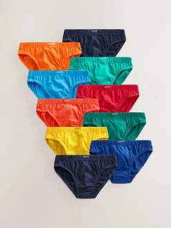 Next 100% Cotton Briefs 10 Pack (1.5-16yrs)^BOY Underwear