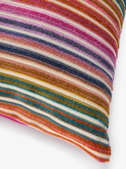Next Bright 43 x 43cm Cut Velvet Stripe Cushion^ Cushions & Throws