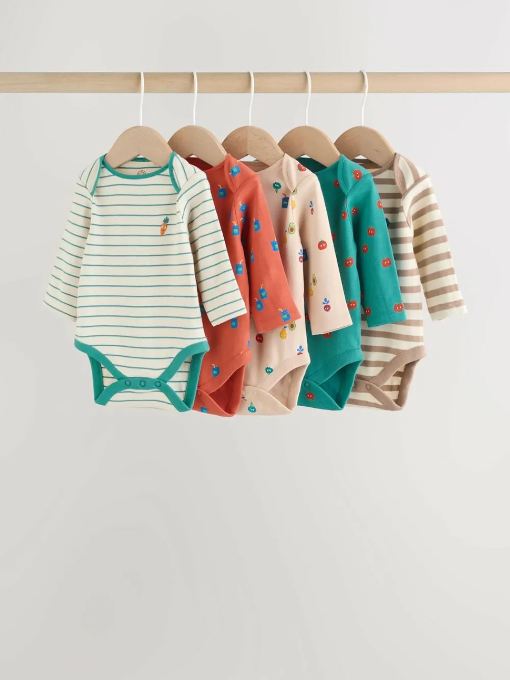 Online Next Bright Baby Bodysuits 5 Pack