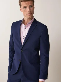 Next Regular Fit Two Button Suit Jacket^ Blue Suits