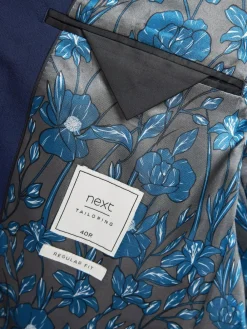 Next Regular Fit Two Button Suit Jacket^ Blue Suits