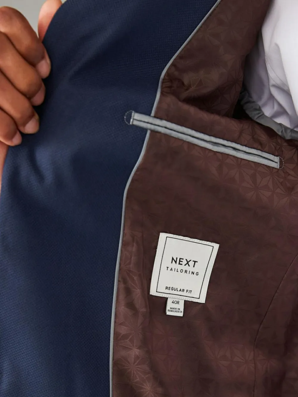 Next Bright Blue Regular Fit Textured Suit Jacket^ Blue Suits|Blazers & Formal Jackets