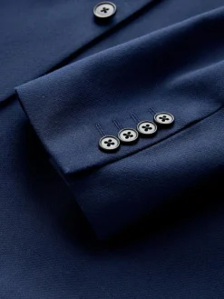 Next Skinny Fit Textured Suit Jacket^ Blue Suits|Blazers & Formal Jackets