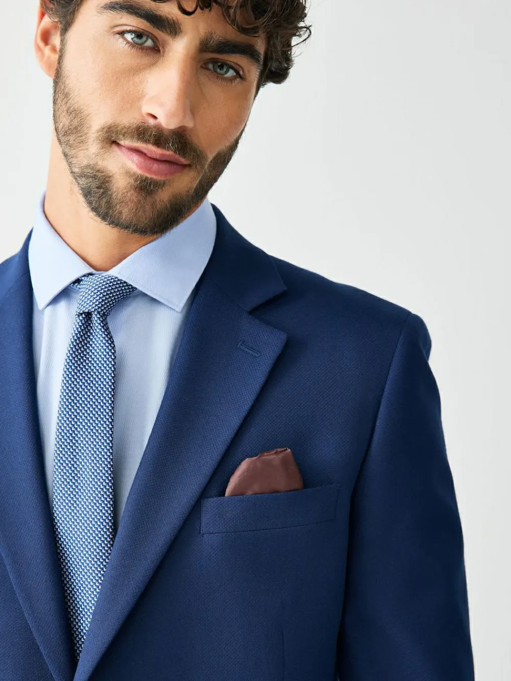 Next Skinny Fit Textured Suit Jacket^ Blue Suits|Blazers & Formal Jackets