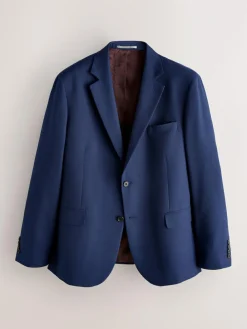 Next Skinny Fit Textured Suit Jacket^ Blue Suits|Blazers & Formal Jackets