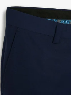 Hot Next Slim Fit Suit Trousers Bright Blue