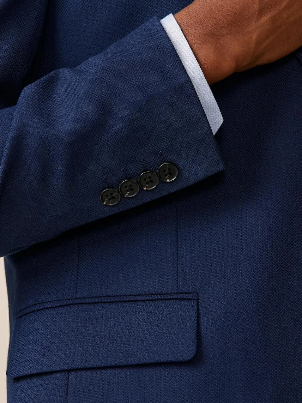 Next Bright Blue Slim Fit Textured Suit Jacket^ Blue Suits|Blazers & Formal Jackets