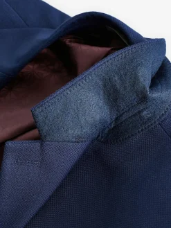 Next Bright Blue Slim Fit Textured Suit Jacket^ Blue Suits|Blazers & Formal Jackets