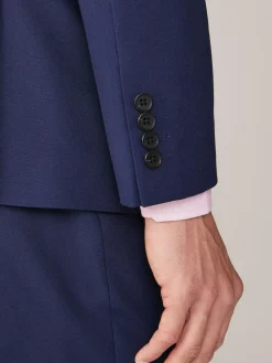 Best Next Slim Fit Two Button Suit Jacket Bright Blue