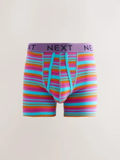 Next Bright Blue/Orange Spot 10 pack A-Front Boxers^ Underwear|Underwear