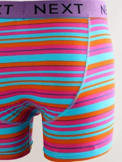 Next Bright Blue/Orange Spot 10 pack A-Front Boxers^ Underwear|Underwear
