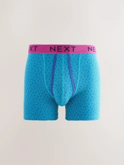 Next Bright Blue/Orange Spot 10 pack A-Front Boxers^ Underwear|Underwear