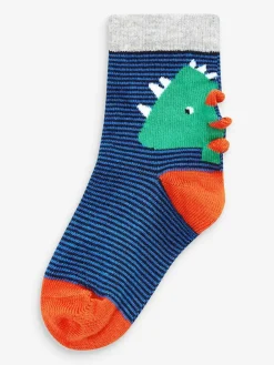 Best Next Bright Dino 10 Pack Cotton Rich Socks