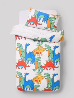 Next Bright Dino Duvet Cover and Pillowcase Set^ Childrens Bedding