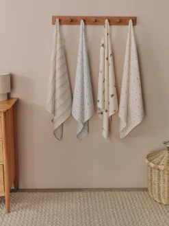 Next Bright Farm Baby Muslin Cloths 4 Pack^ Unisex|Newborn Accessories