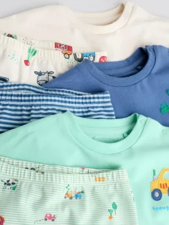 Next Bright Farm Tops and Leggings 6 Piece Baby Set (0mths-3yrs)^BOY Baby Winter Clothing|Tops