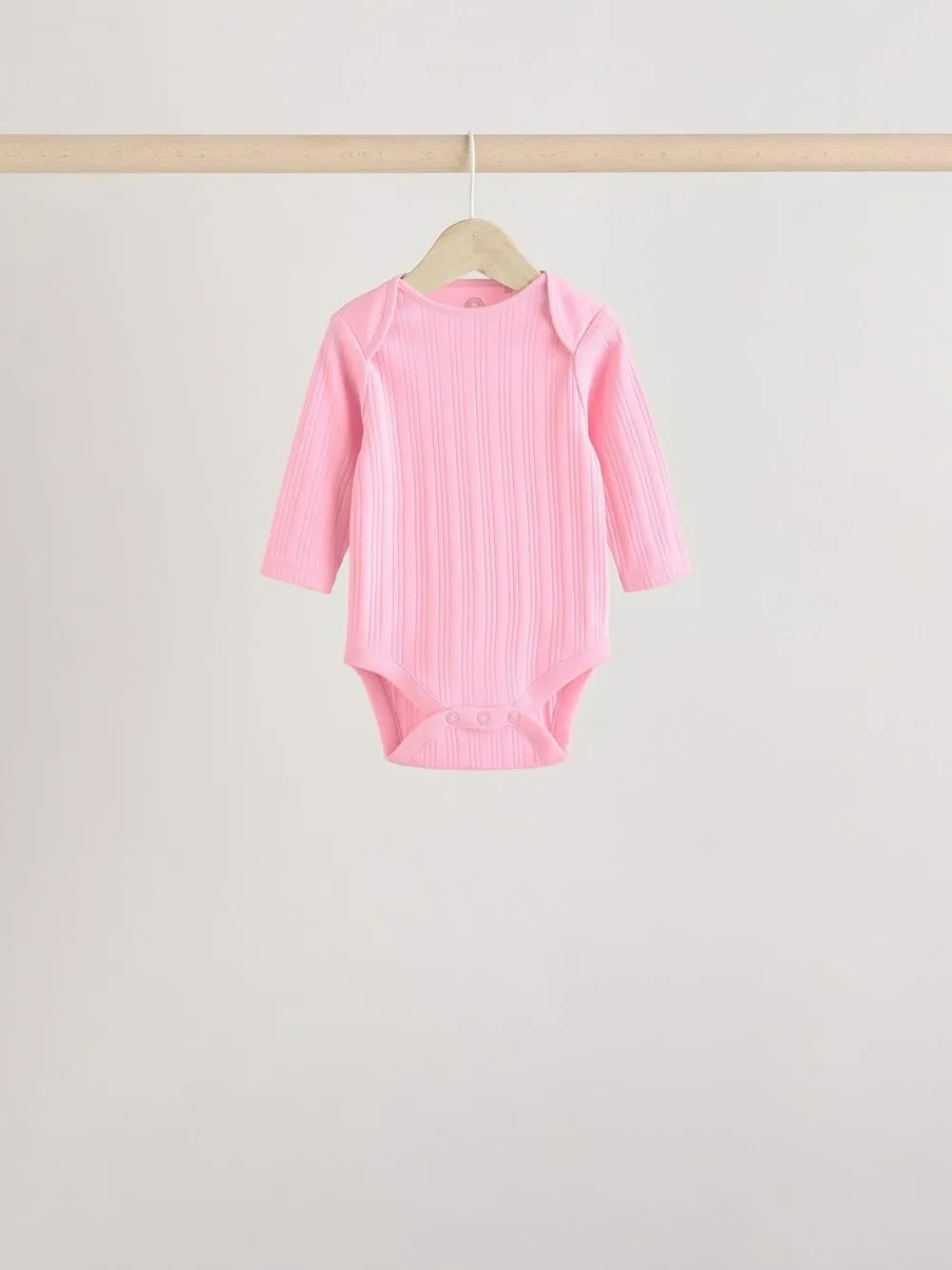 Next Bright Pink 5 Pack Long Sleeve Baby Bodysuits^ Bodysuits & Vests|Vests