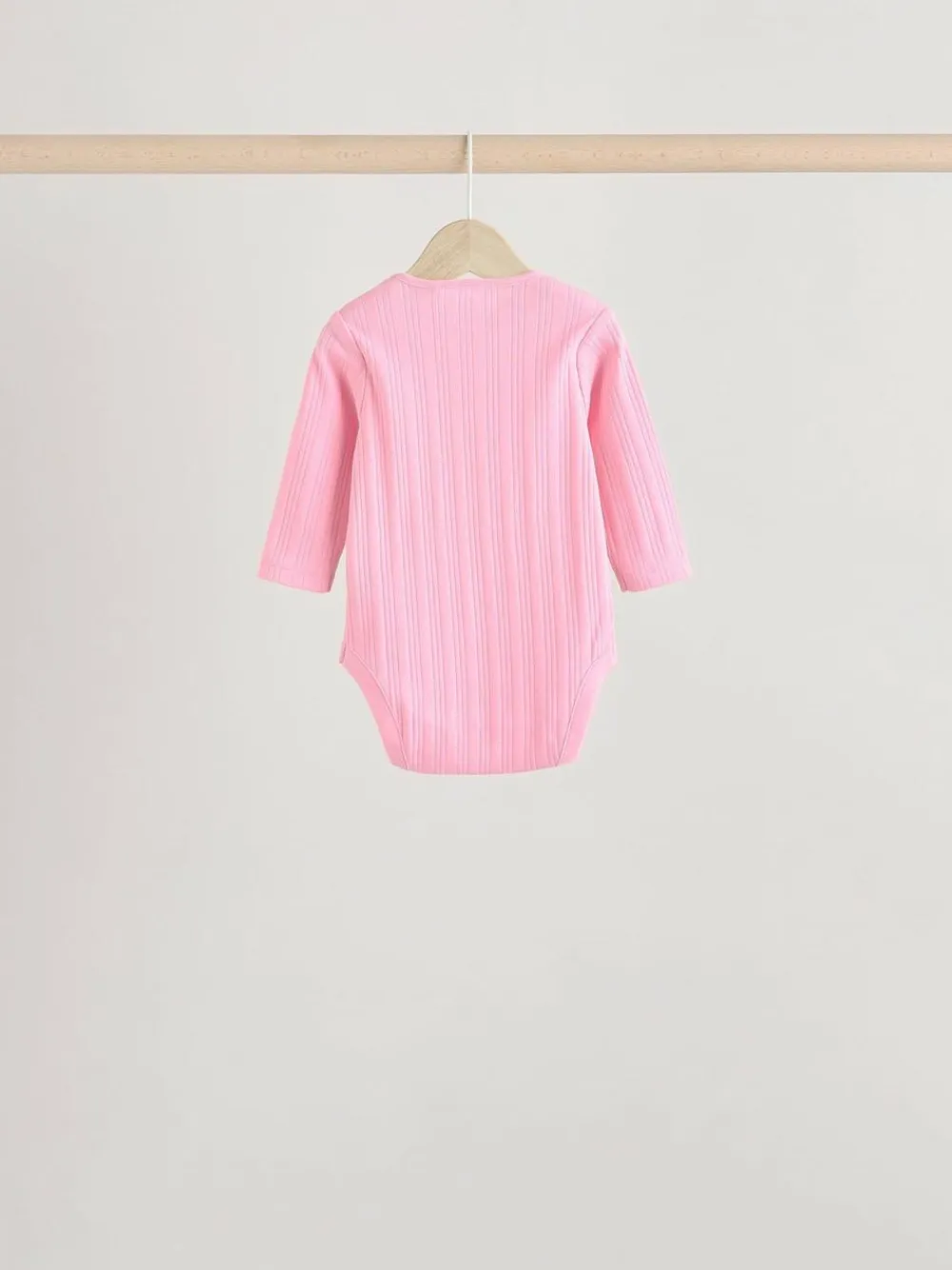 Next Bright Pink 5 Pack Long Sleeve Baby Bodysuits^ Bodysuits & Vests|Vests