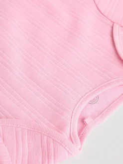 Next Bright Pink 5 Pack Short Sleeve Baby Bodysuits^ Bodysuits & Vests|Vests