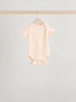 Next Bright Pink 5 Pack Short Sleeve Baby Bodysuits^ Bodysuits & Vests|Vests